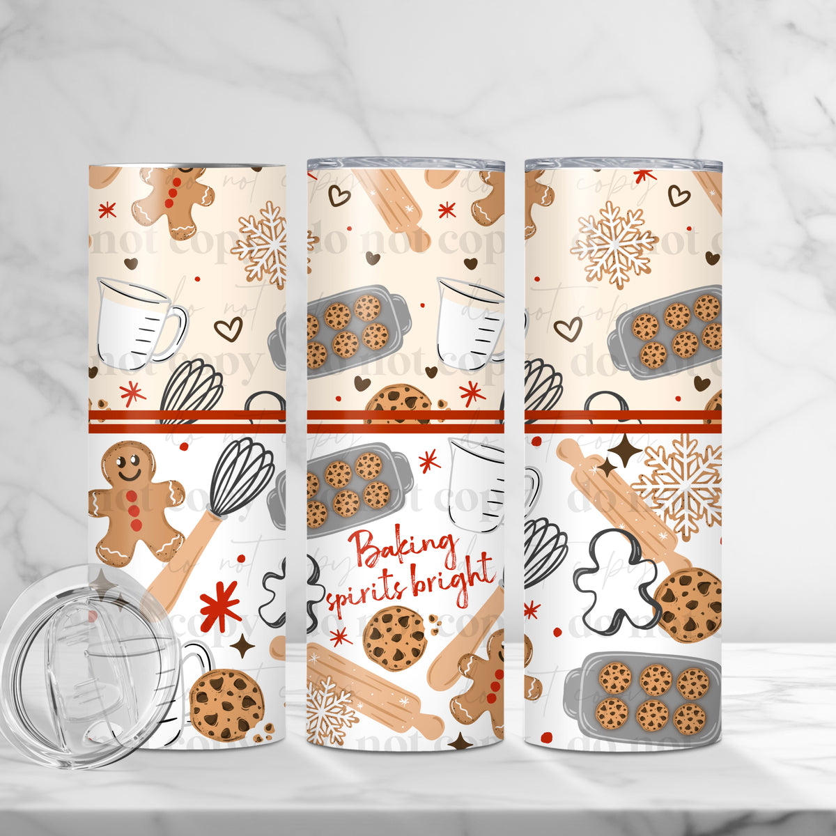 Baking Spirits Bright 20oz Tumbler Wrap