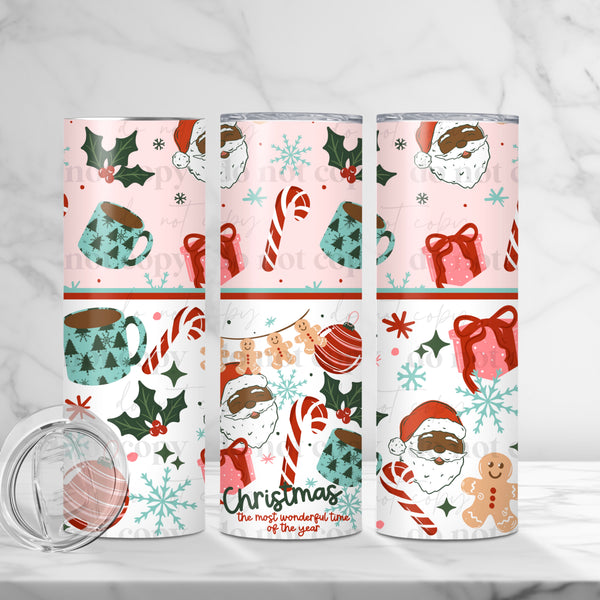 Christmas Things 2 Skin Tones 20oz Tumbler Wrap