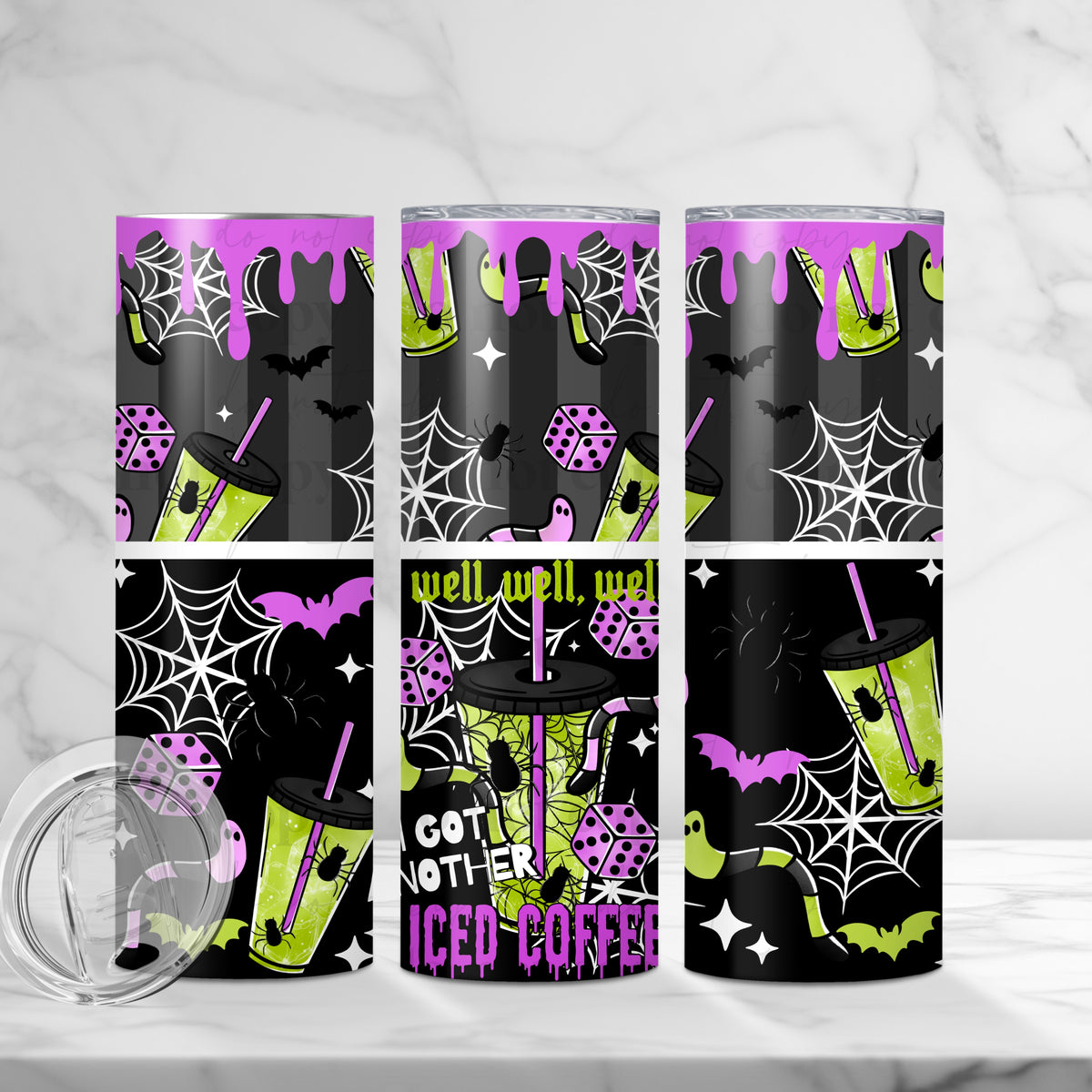 Well Well Well Iced Coffee Tumbler Wrap