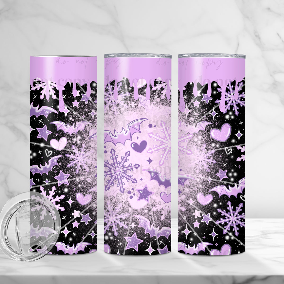 Snowflake Bat Tumbler Wrap