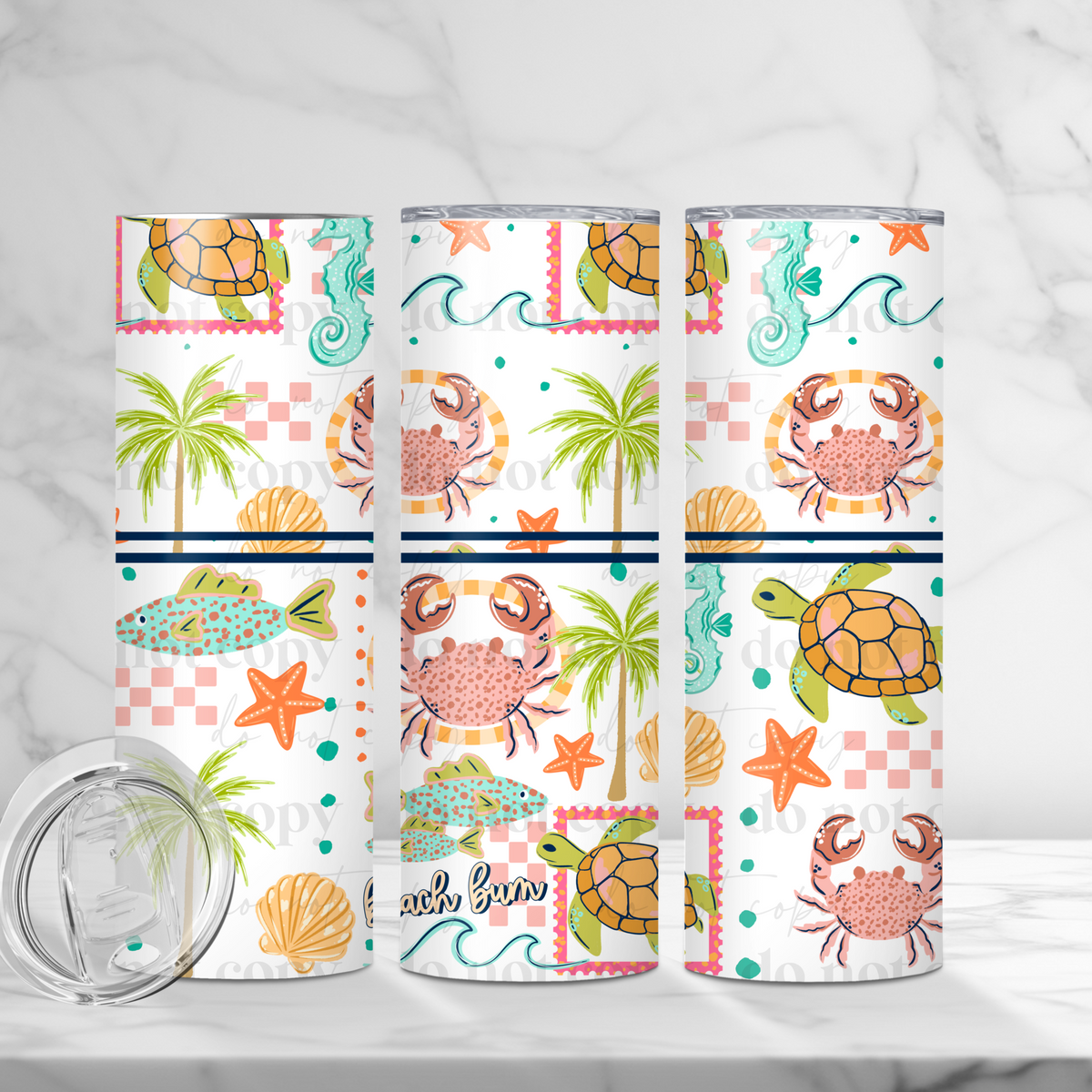 Beach Bum Tumbler Wrap