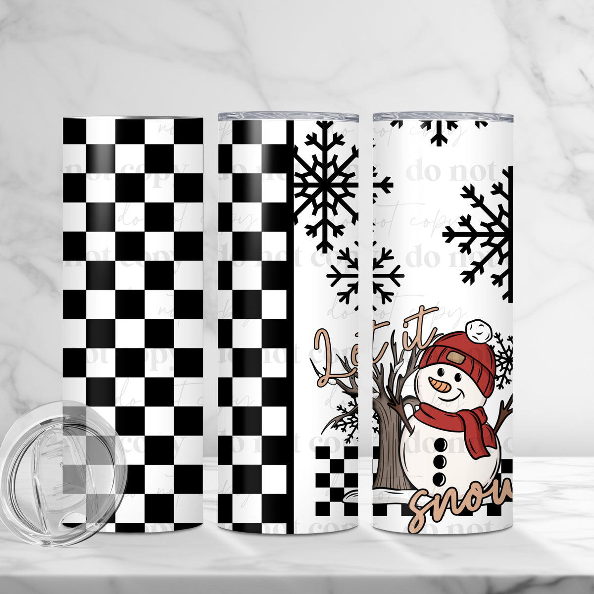 Let It Snow Tumbler Wrap