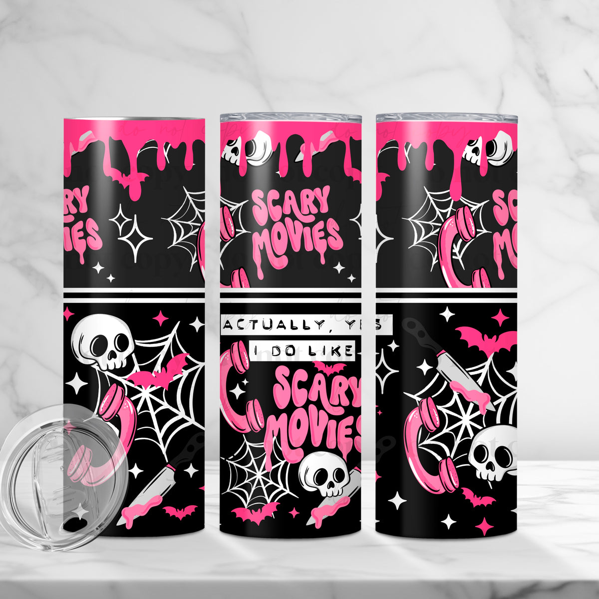 Scary Movies Tumbler Wrap