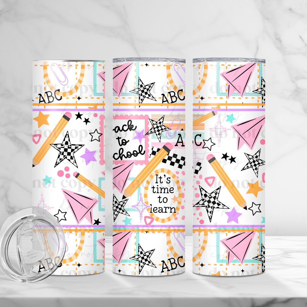 Back To School Frames Tumbler Wrap