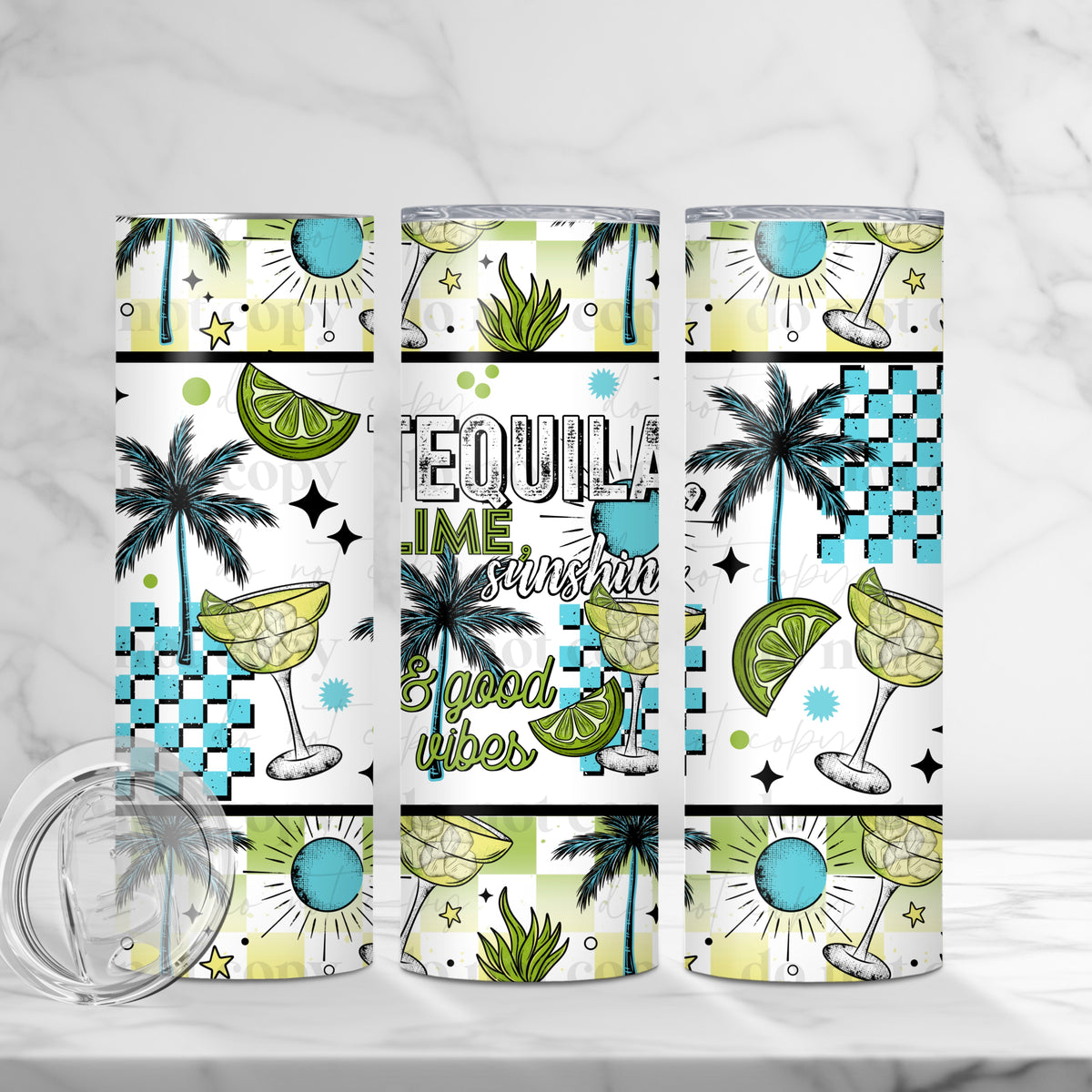 Tequila Lime Sunshine Tumbler Wrap