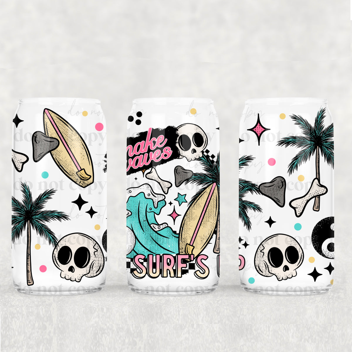 Surf's Up 16oz Glass Wrap