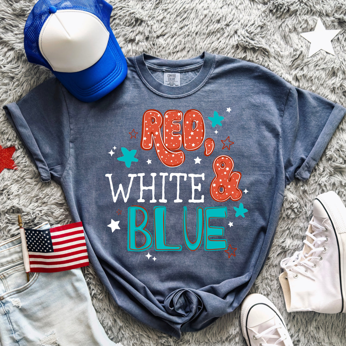 Red White & Blue PNG
