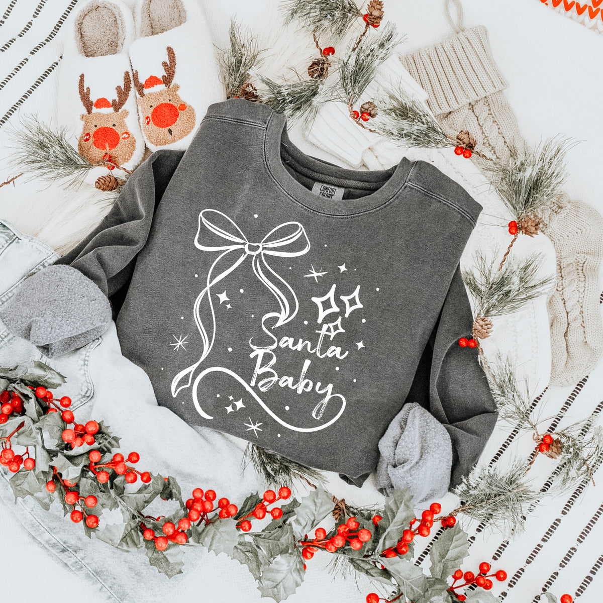 Santa Baby Single Color PNG