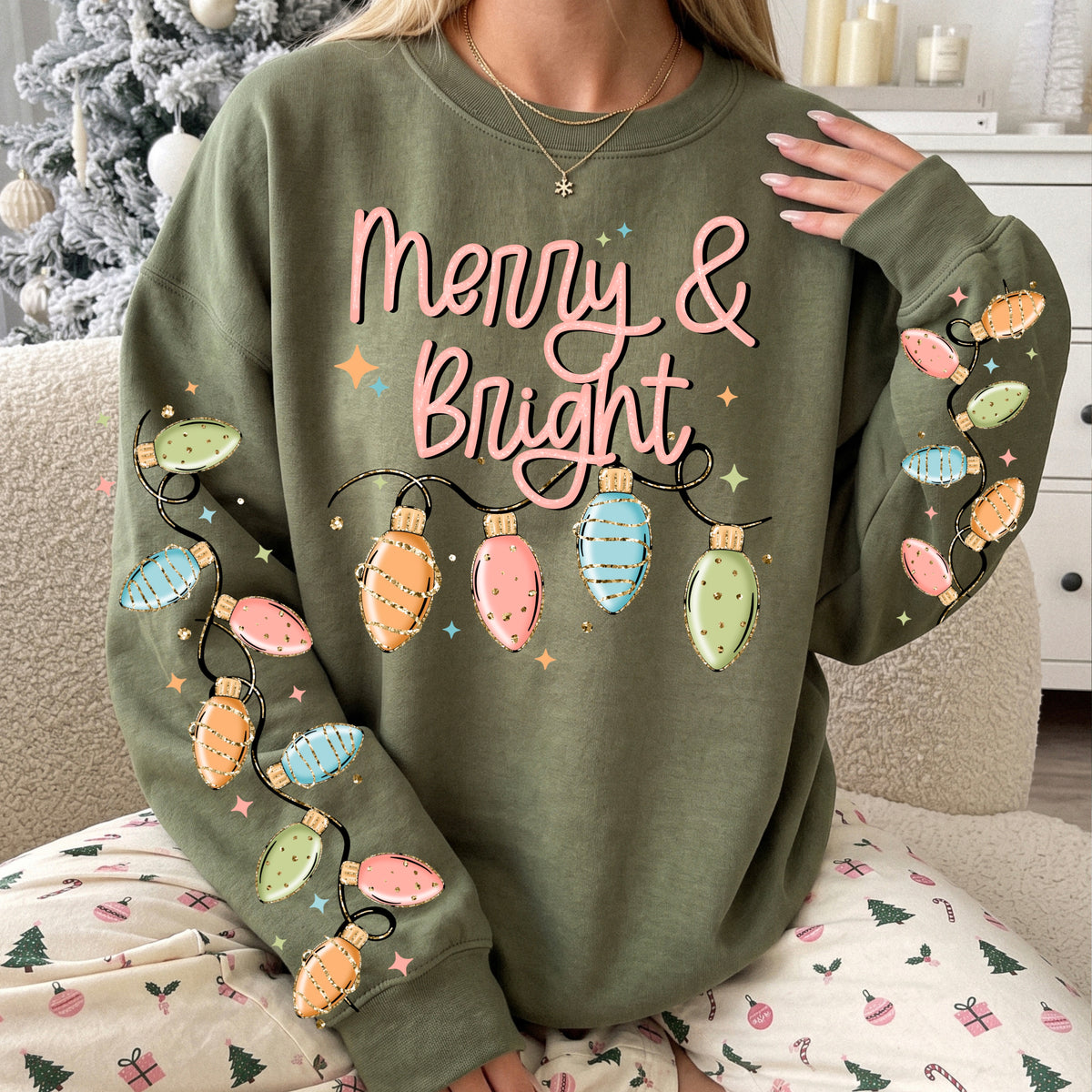 Pastel Merry & Bright w/ Sleeves PNG