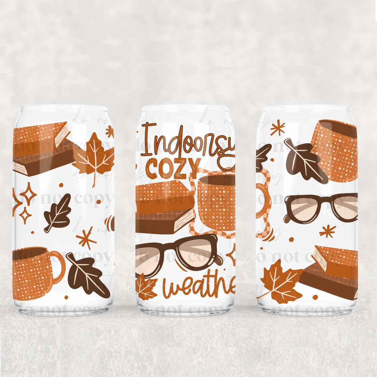 Indoorsy Cozy Weather 16oz Glass Wrap