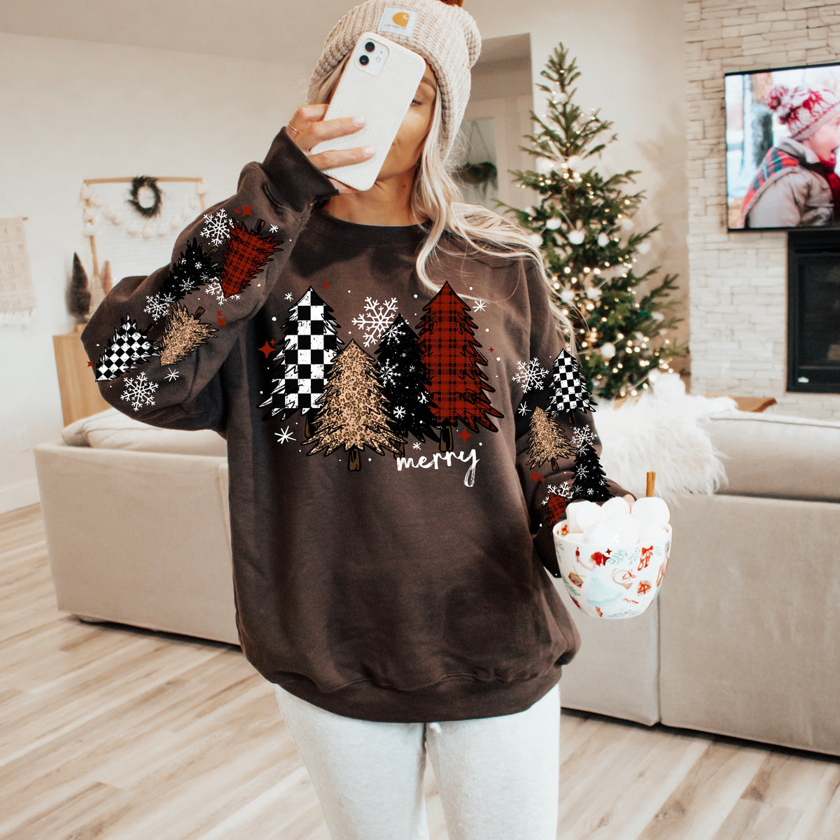 Merry Trees w/ Sleeves PNG