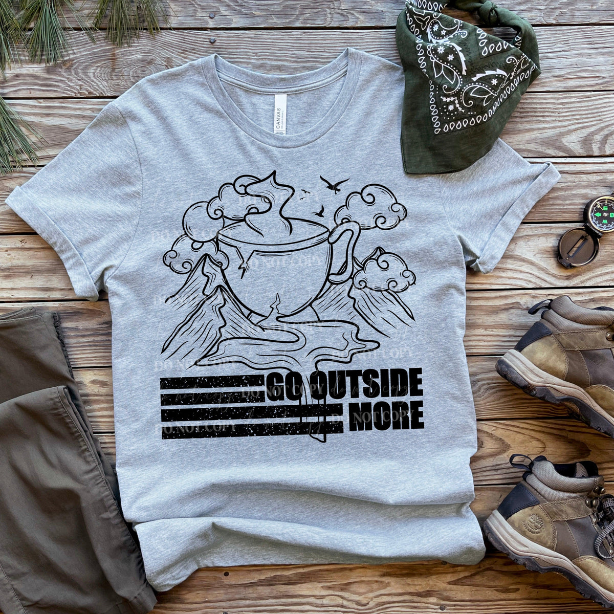 Go Outside More Single Color PNG | DIGITAL DOWNLOAD | DIGITAL FILE ...