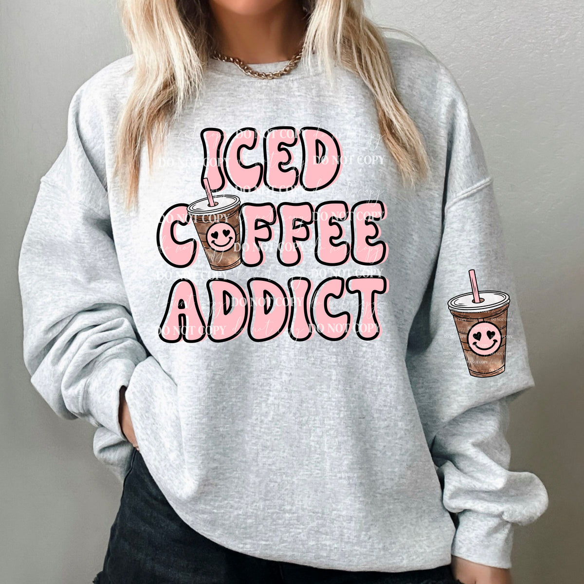 Iced Coffee Addict PNG
