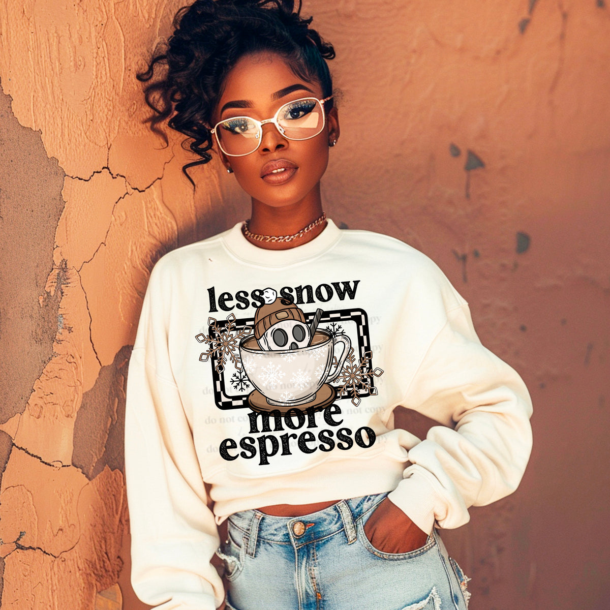 Less Snow More Espresso PNG