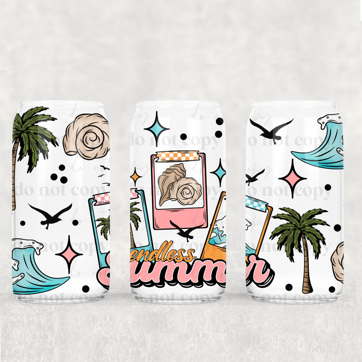 Endless Summer 16oz Glass Wrap