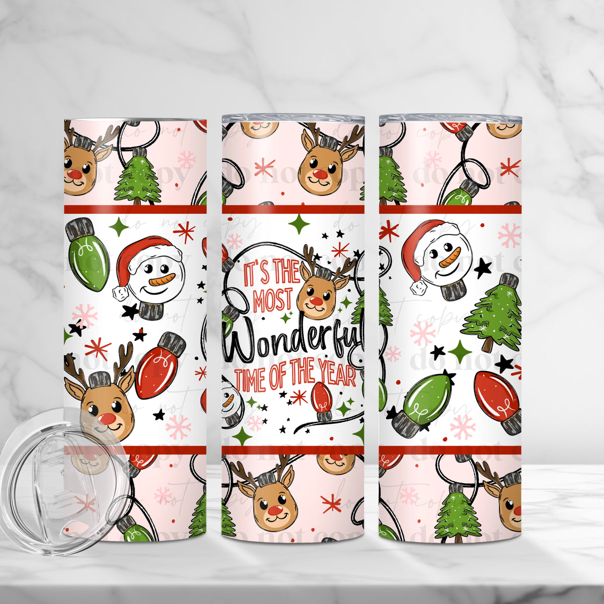 Wonderful Time Of Year Lights Tumbler Wrap