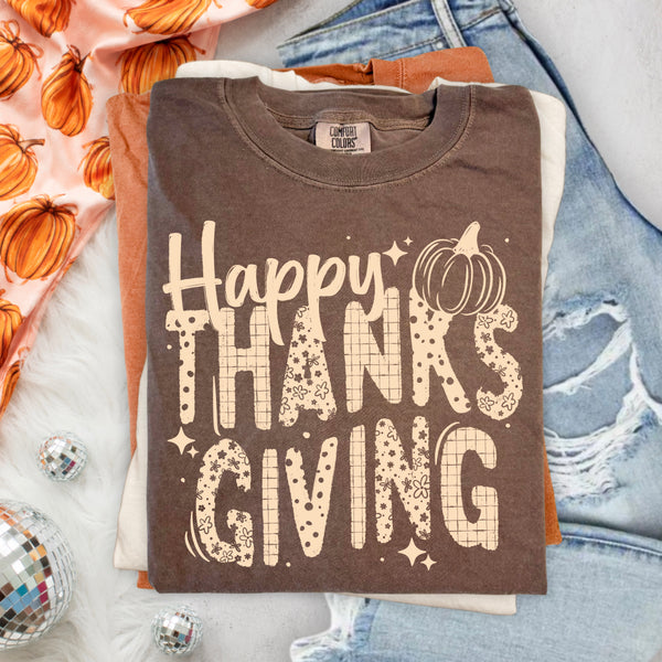 Happy Thanksgiving Single Color PNG