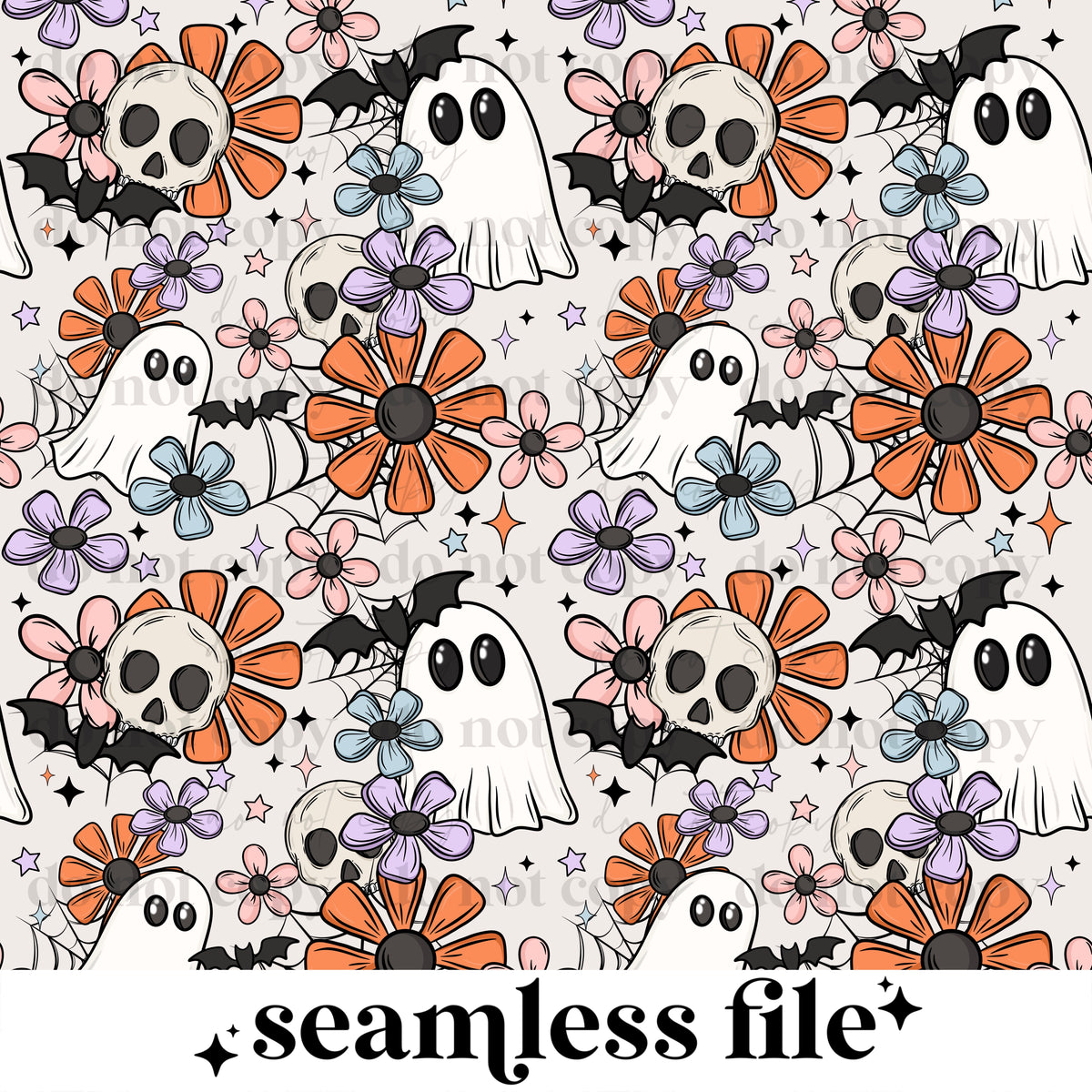 Spooky Florals Seamless