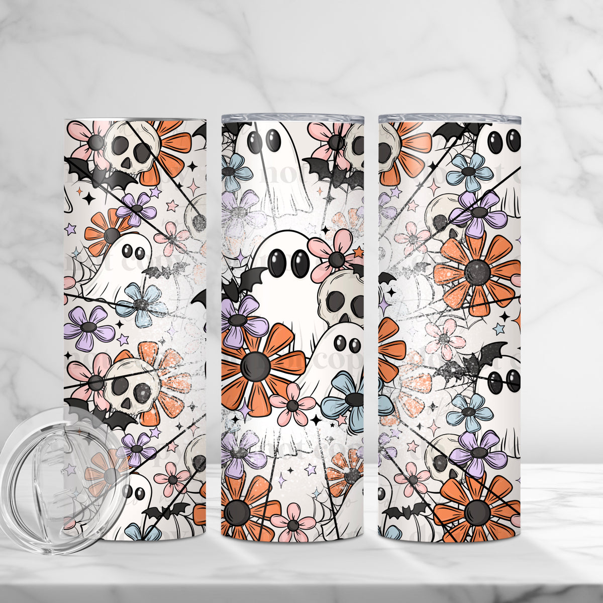 Spooky Florals Tumbler Wrap