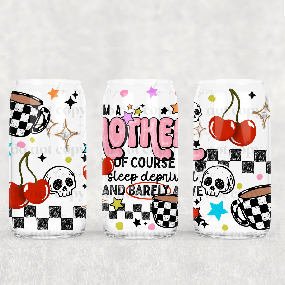 I'm A Mother 16oz Glass Wrap