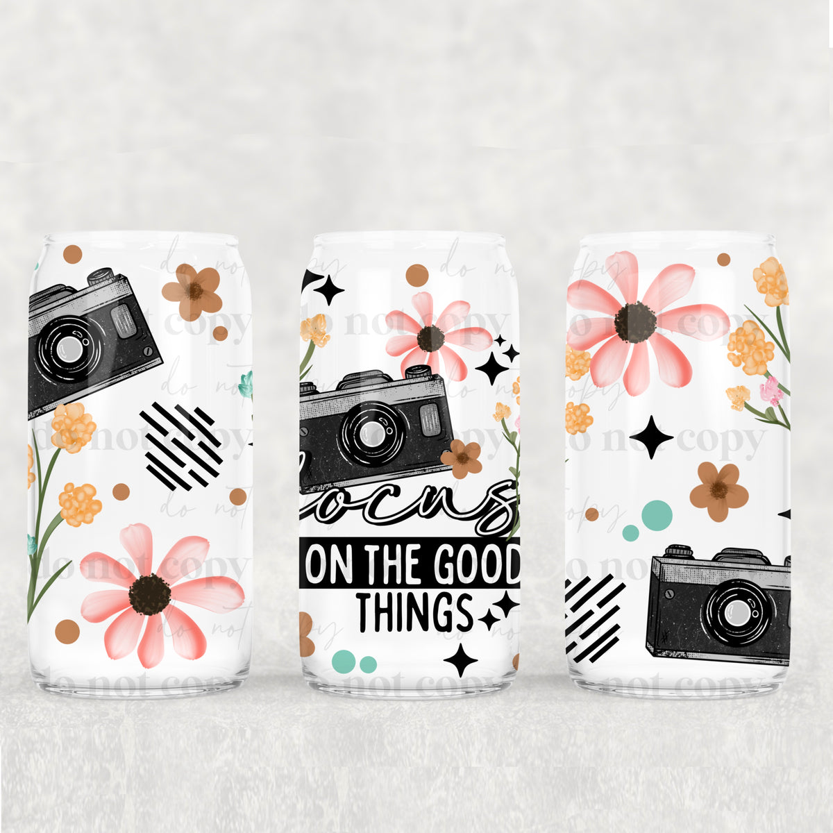 Focus On The Good Things 16oz Glass Wrap