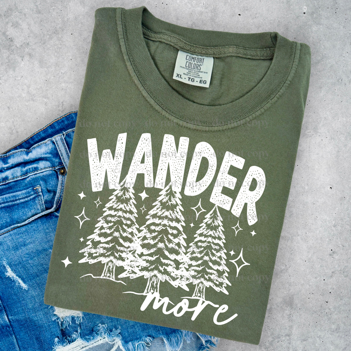 Wander More Single Color PNG