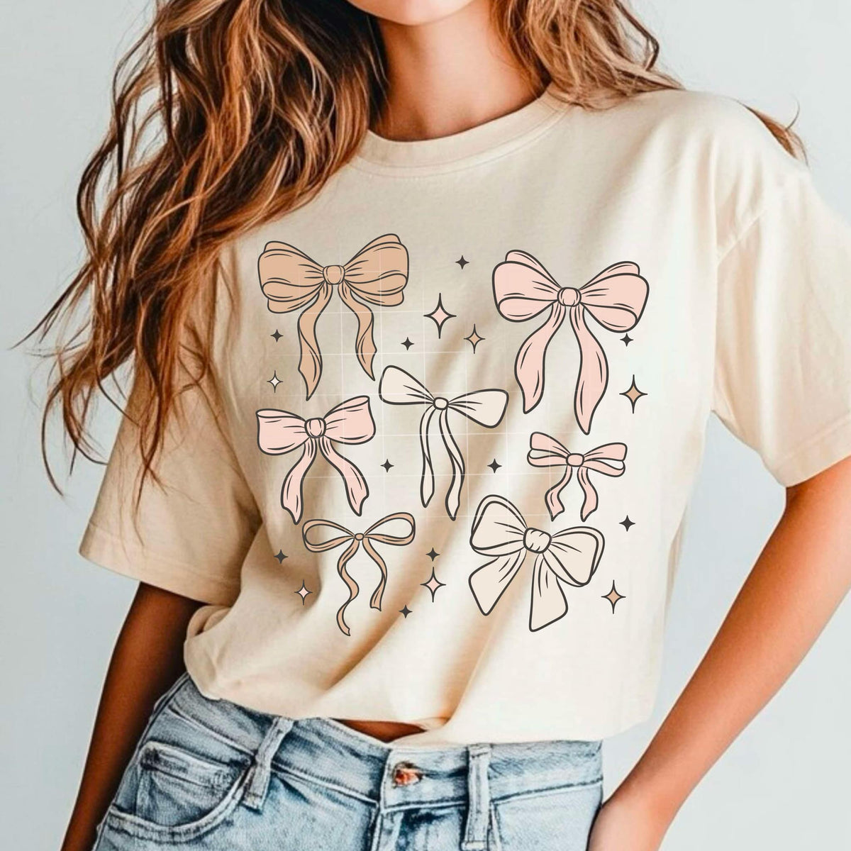 Soft Bows Collage PNG