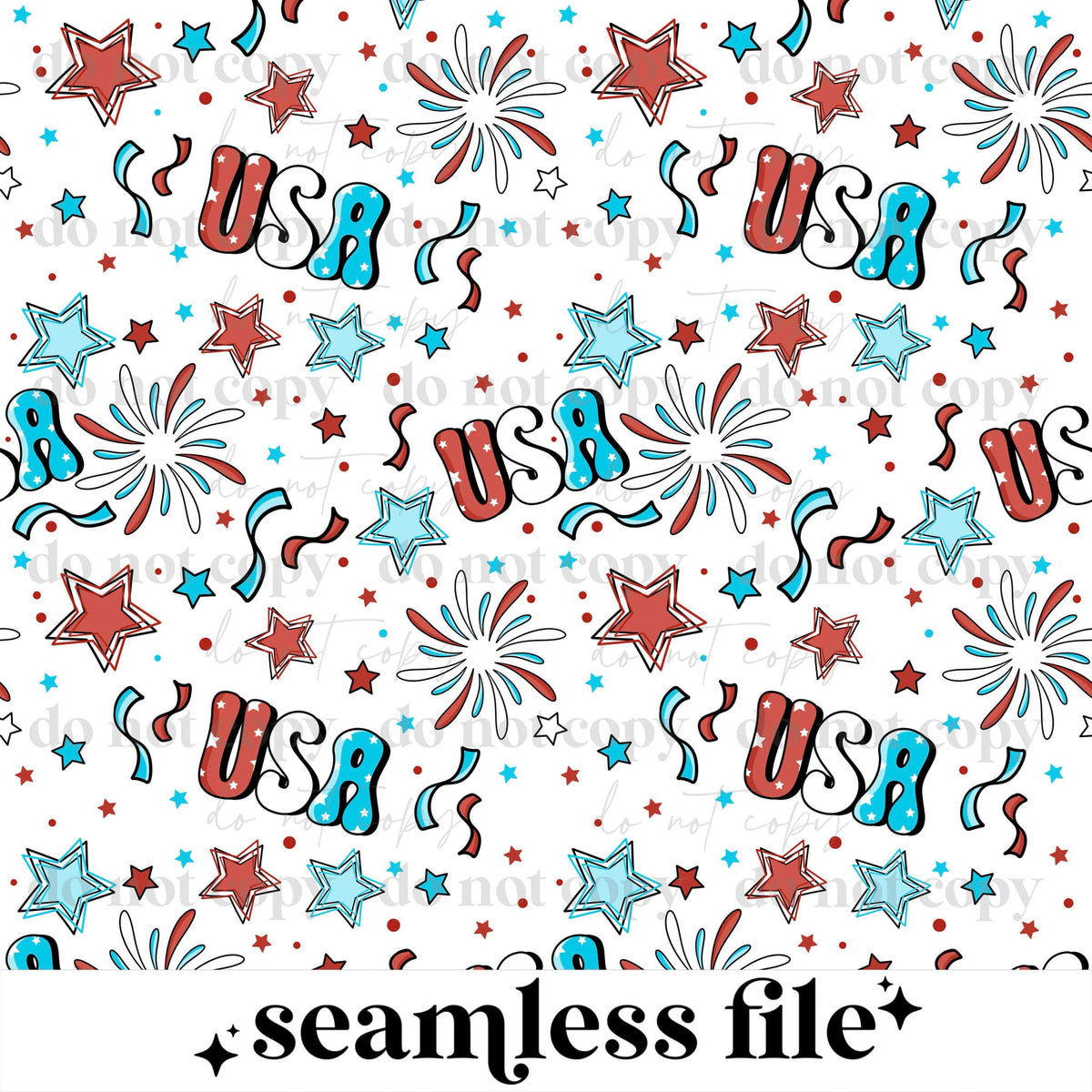Party In The USA Seamless Coord