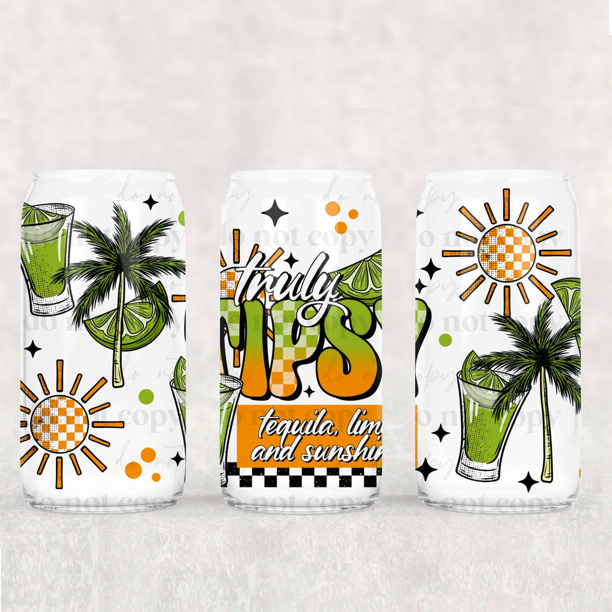 Truly Tipsy 16oz Glass Wrap