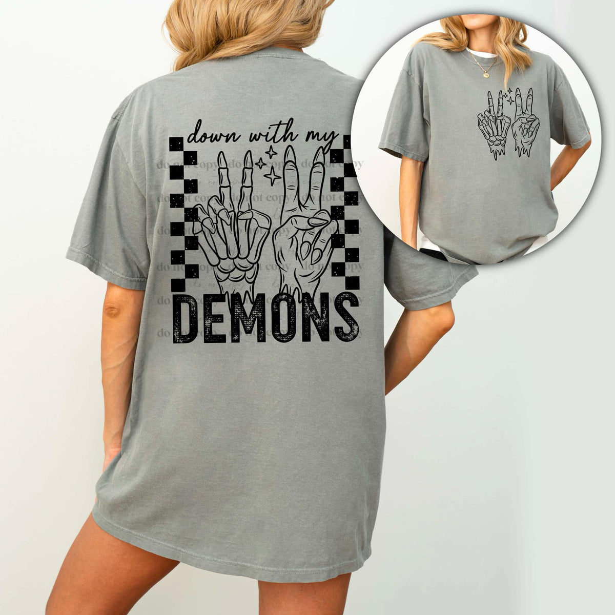 Down With My Demons Single Color PNG