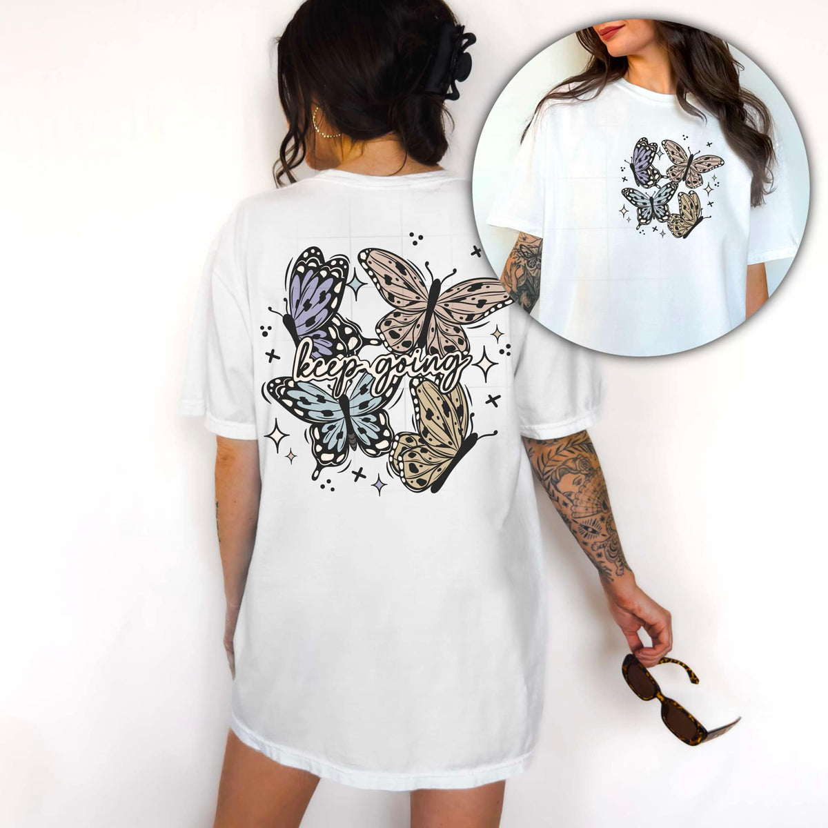 Keep Going Butterflies PNG