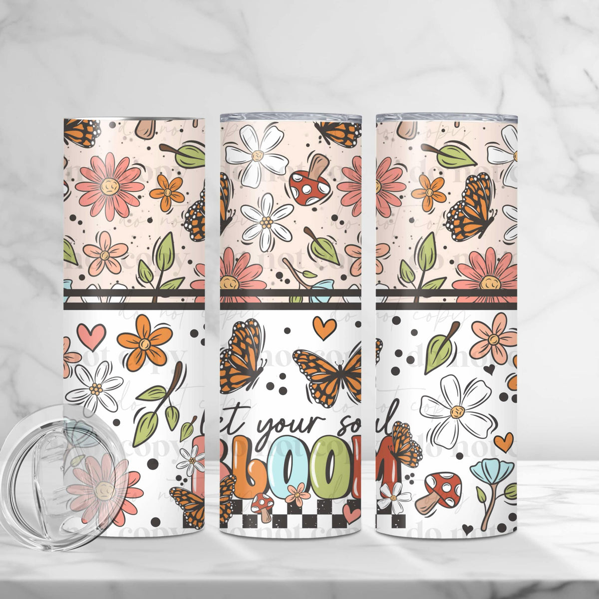 Let Your Soul Bloom Tumbler Wrap