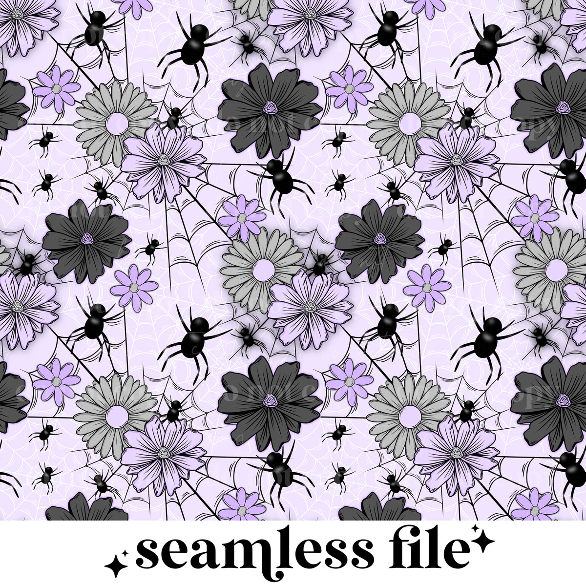 Spider Floral Seamless