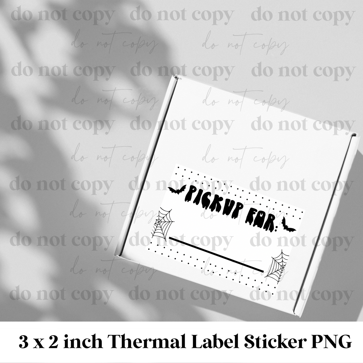 Spooky pickup for  thermal label sticker png