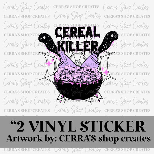 Cereal killer: vinyl sticker