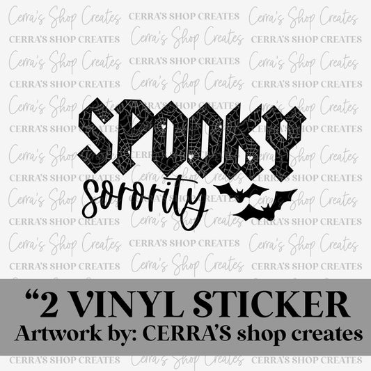 Spooky sorority : vinyl sticker