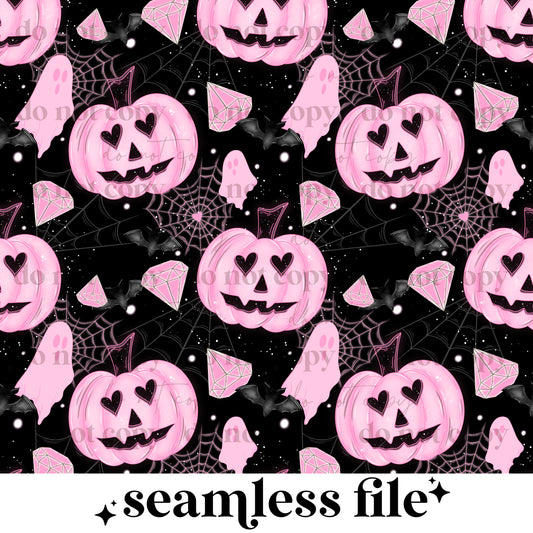 Pink pumpkins Seamless