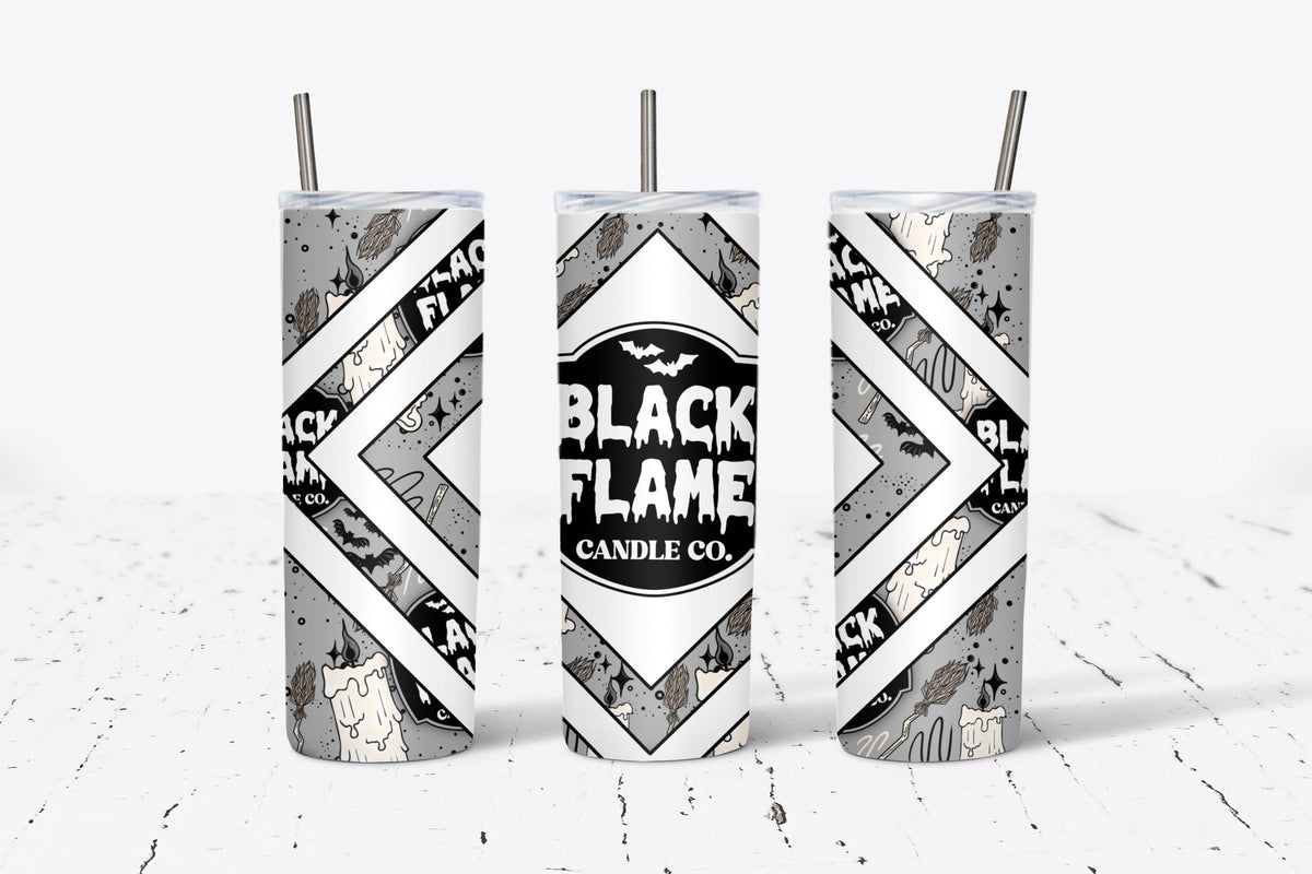 Black flame Tumbler Wrap