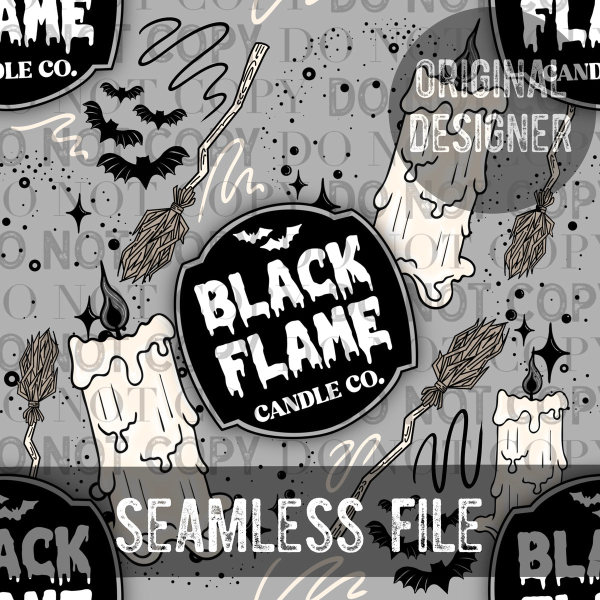 Black flame Seamless