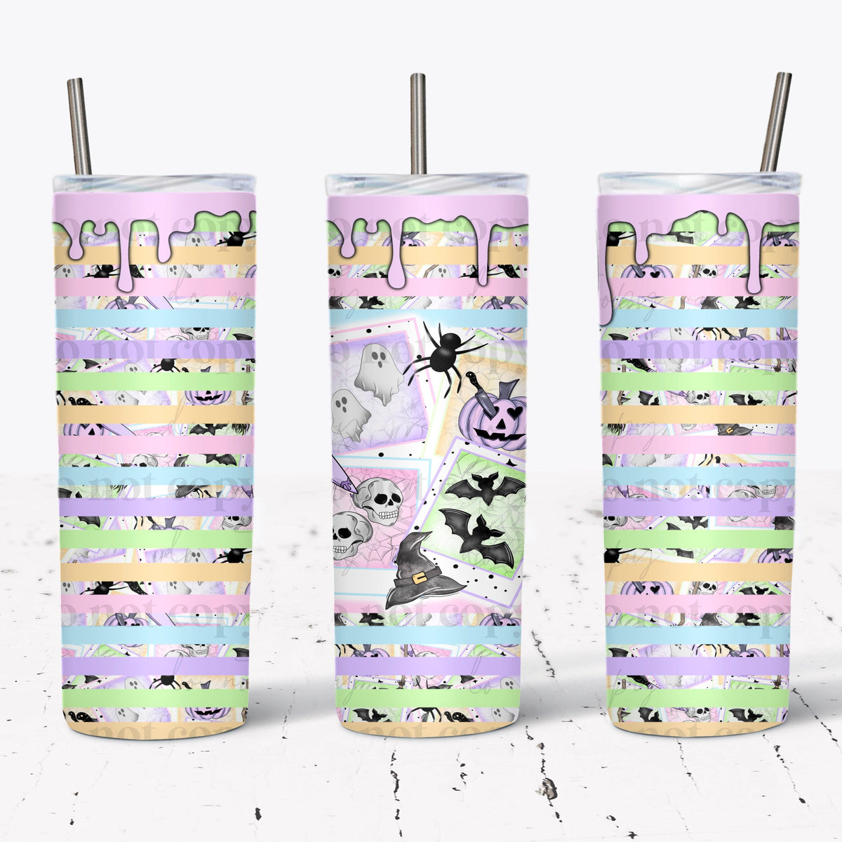 Spooky Cards Tumbler Wrap