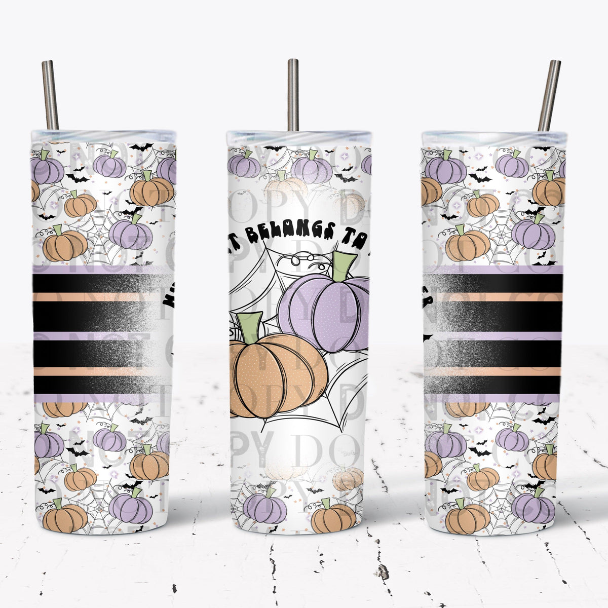 My Heart Belongs To October Tumbler Wrap