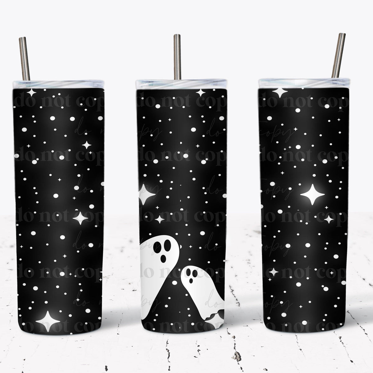 Ghost Tumbler Wrap