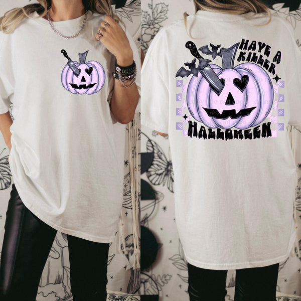 Pastel Pumpkin B&W PNG