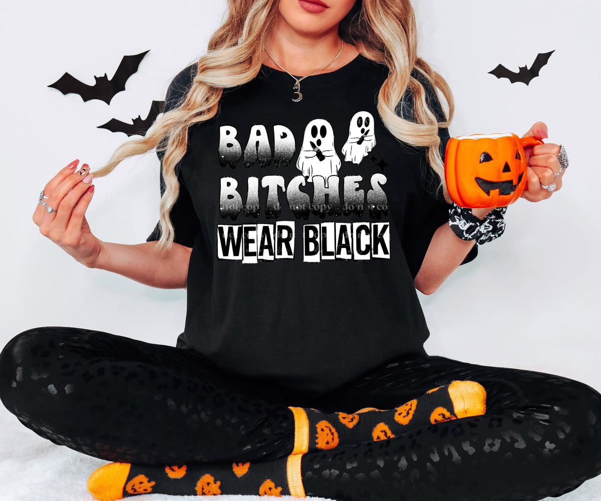 Bad bitches wear black png