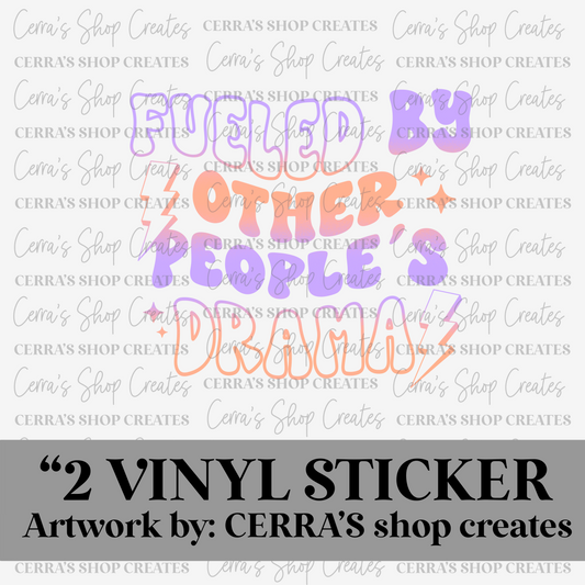 Drama: vinyl sticker