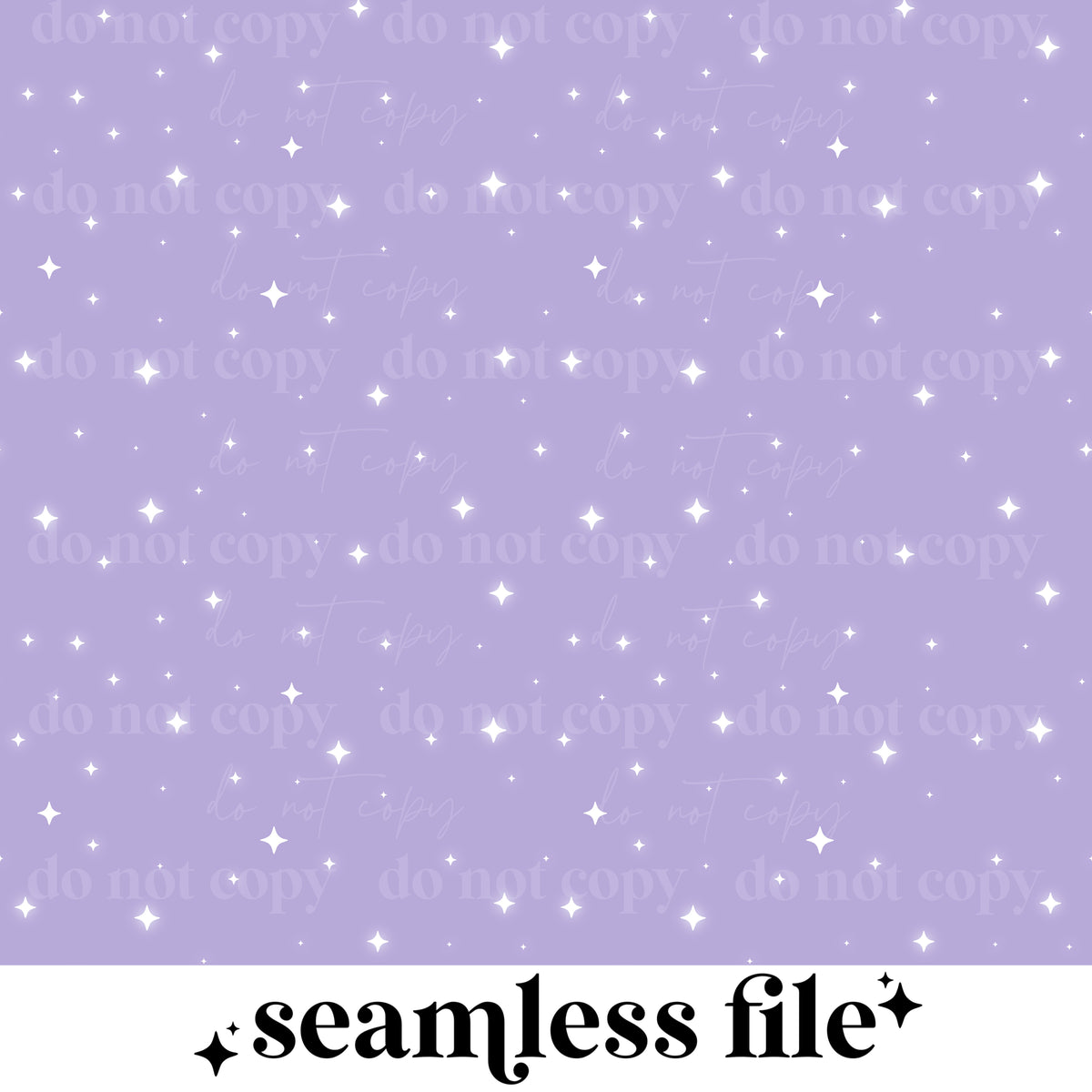 Lilac Stars Seamless