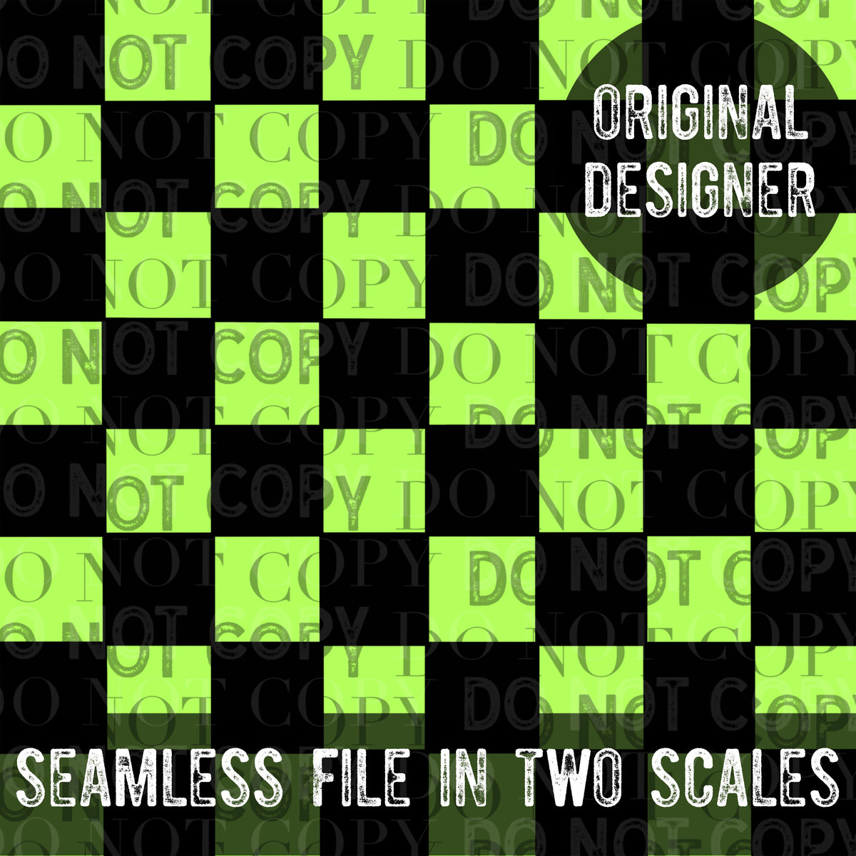 Green Checker Seamless