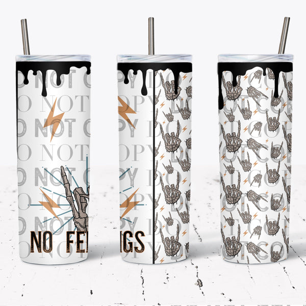 No Feelings Tumbler Wrap  Cerra's Shop Creates   