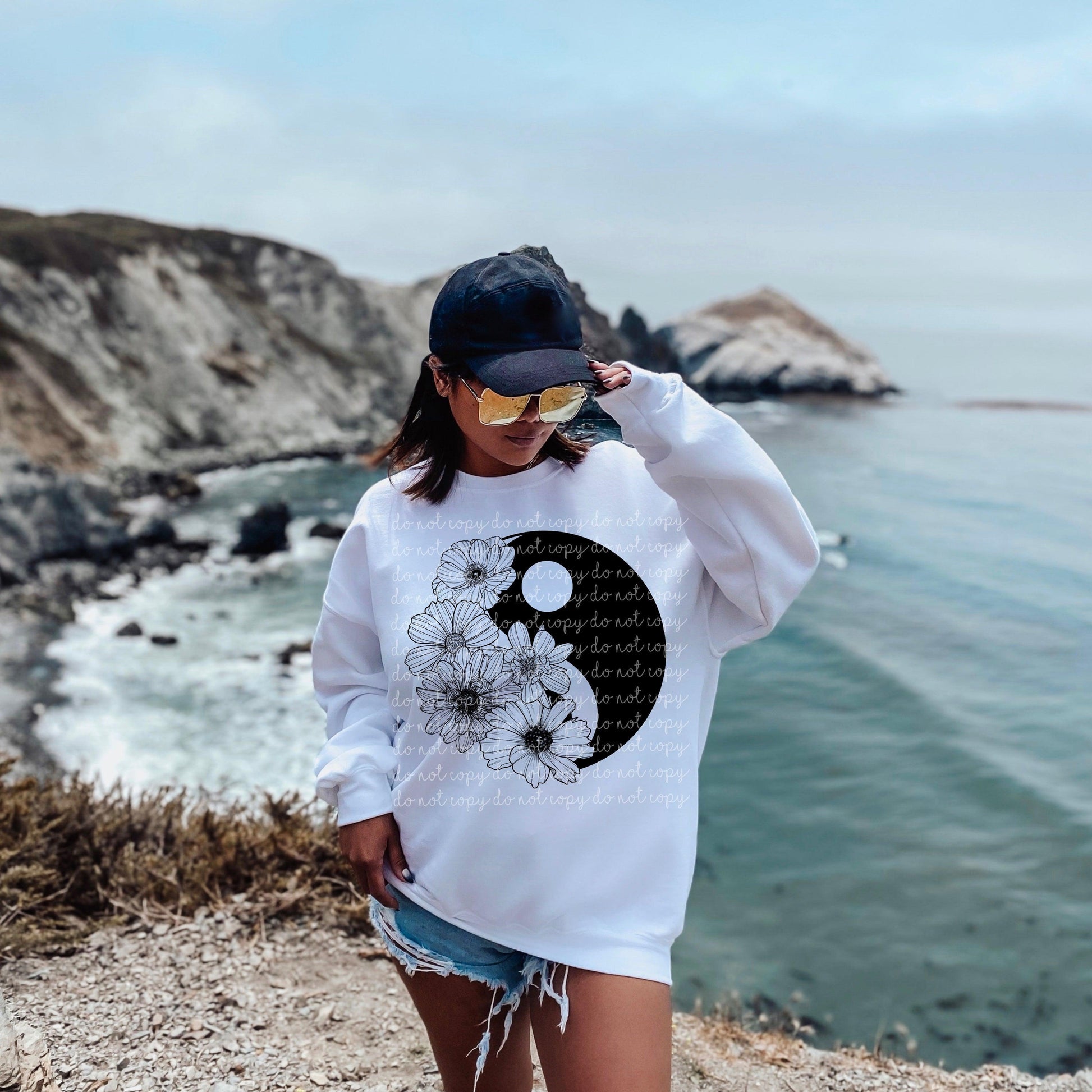 Floral yin yang  Cerra's Shop Creates   