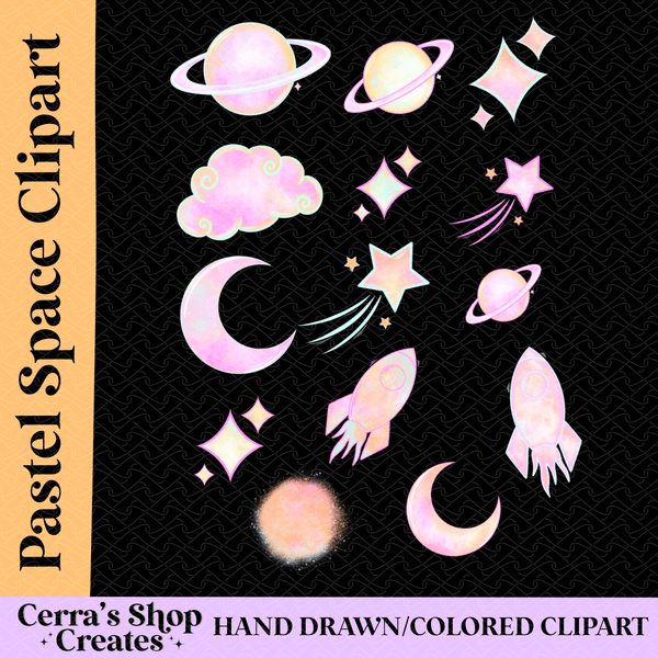 Pastel Space Clipart